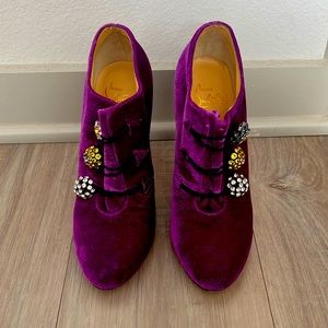 Christian Louboutin booties. Purple Size: 38, US 7